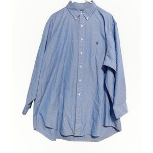 Ralph Lauren Men's Long Sleeve 17 1/2 - 32/33 Blue